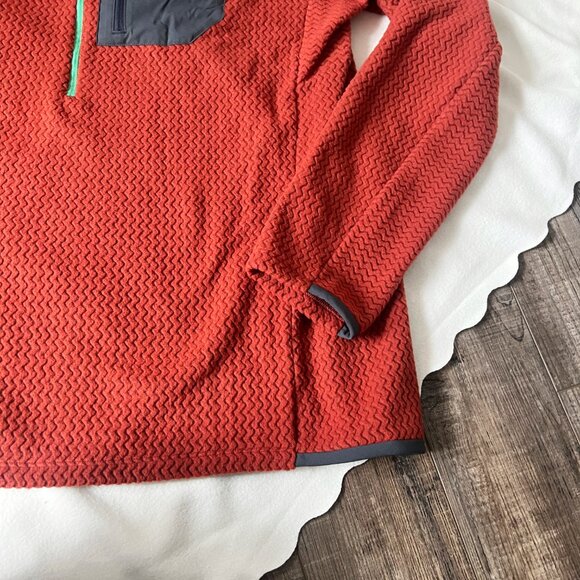 NWT Patagonia Men's XL R1 Air Zip Neck Fleece Pullover Mangrove Red Lightweight - Picture 5 of 13